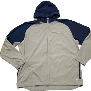 Mizzen+Main Gray and Blue Windbreaker Jacket